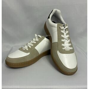 Ben Sherman Men’s Sneakers Size 11 White Taupe Gum Sole Casual Shoes NWT